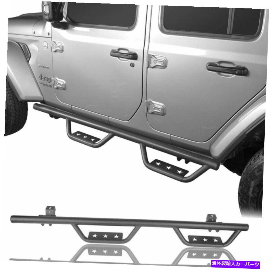Nerf Bar 2 PCSスチールランニングボードサイドステップナーフバーフィット18-22ジープラングラーJLオフロード 2 Pcs Steel Running Board Side Step Nerf Bars Fit 18-22 Jeep Wrangler JL Offroad【並行輸入品】|Us Custom Parts Shop USDM