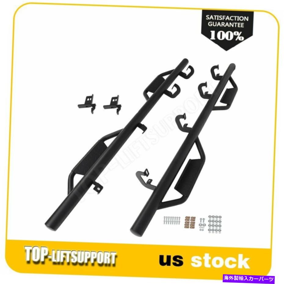 Nerf Bar ペアサイドステップランニングボードNERFバーに適合します2007-2018 2017 GMC Sierra Crew Cab Pair Side Steps Running Boards Nerf Bars Fits 2007-2018 2017 GMC Sierra Crew Cab【並行輸入品】