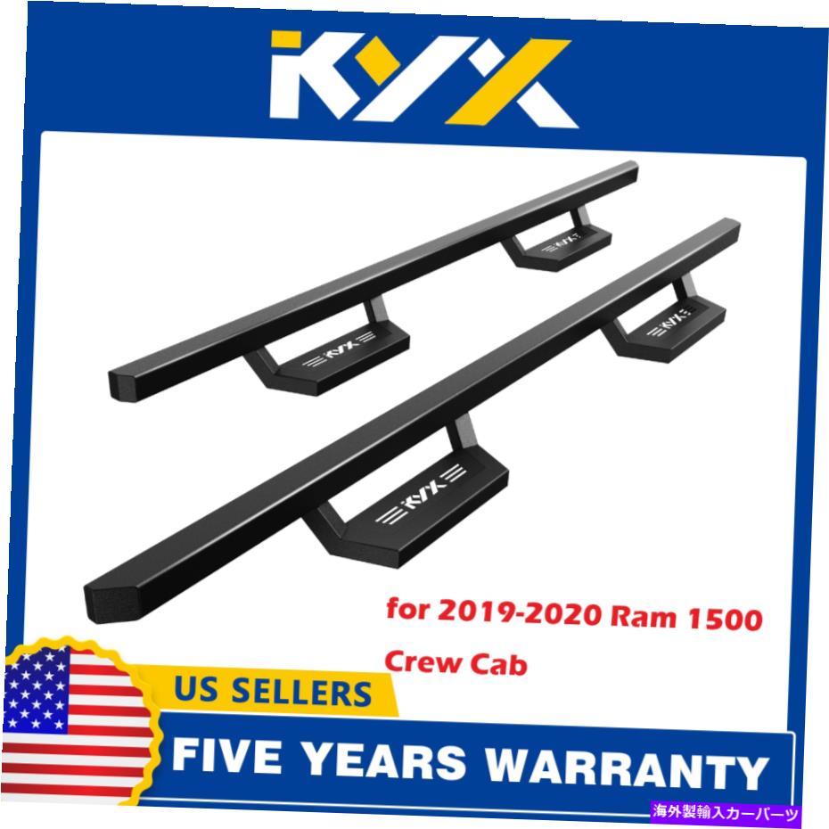 Nerf Bar 2019-2020 RAM 1500クルーキャブ5インチサイドステップナーフバーのランニングボード Running Boards for 2019-2020 Ram 1500 Crew Cab 5 ”Side Steps Nerf Bars【並行輸入品】