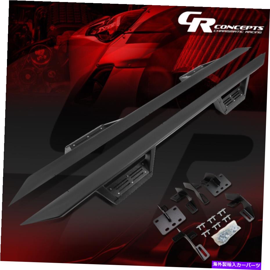 Nerf Bar ペアヘビーデューティスチールロックレールナーフステップバー2019-2020 RAM 1500クルーキャブ PAIR HEAVY DUTY STEEL ROCK RAIL NERF STEP BAR FOR 2019-2020 RAM 1500 CREW CAB【並行輸入品】｜Us Custom Parts Shop USDM