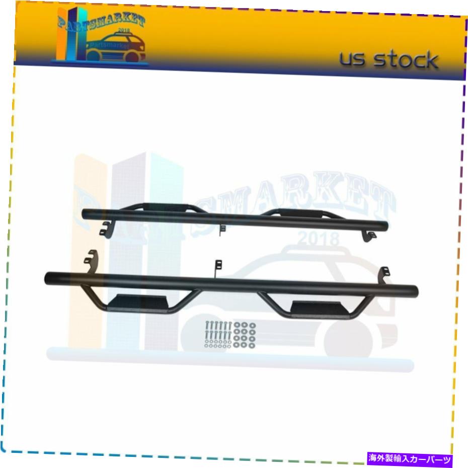 Nerf Bar トヨタタコマダブルキャブ05-20サイドステップnerf barsランニングボードブラック Fits Toyota Tacoma Double Cab 05-20 Side Steps Nerf Bars Running Boards Black【並行輸入品】