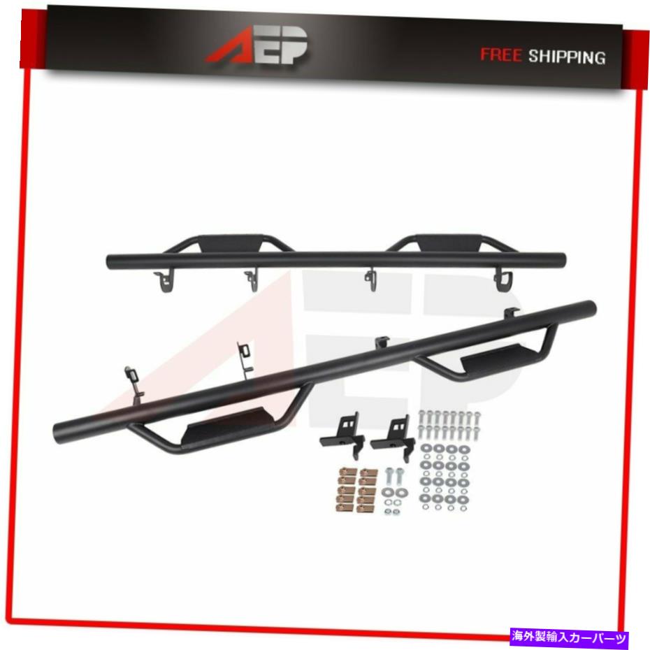 Nerf Bar 2xランニングボードサイドステップフィット2007-2018 2017 GMC Sierra Crew Cab Nerf Bars 2x Running Boards Side Steps Fits 2007-2018 2017 GMC Sierra Crew Cab Nerf Bars【並行輸入品】