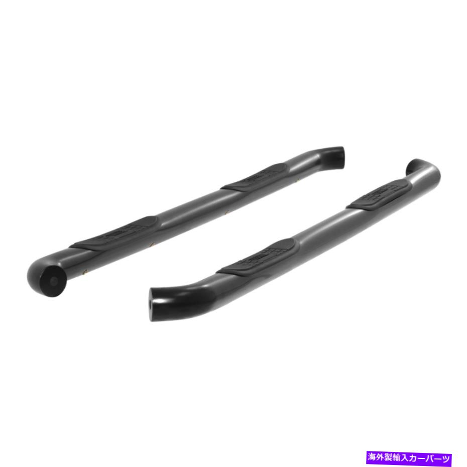 Nerf Bar 牡羊座3インチラウンドブラックナーフバーサイドステップパート214045 Aries 3in Round Black Nerf Bars Side Steps Part 214045【並行輸入品】
