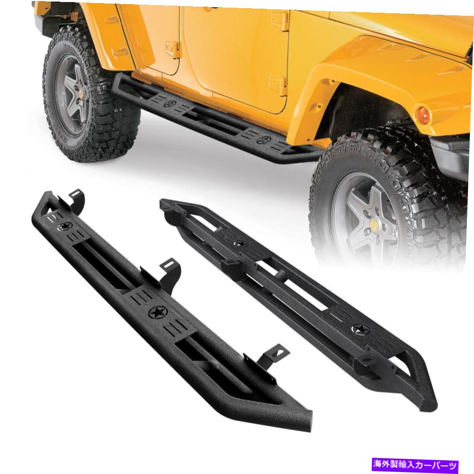 Nerf Bar 07-18のためにジープラングラーjkアンリミテッド4ドアサイドボードnerfバーを実行する For 07-18 Jeep Wrangler JK Unlimited 4 Door Side Steps Running Board Nerf Bars【並行輸入品】｜Us Custom Parts Shop USDM