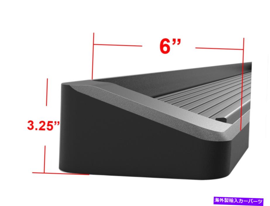Nerf Bar 6 "ブラックiboardランニングボードフィット07-14フォードエッジリンカーンMkx 6" Black iBoard Running Boards Fit 07-14 Ford Edge Lincoln MKX【並行輸入品】|Us Custom Parts Shop USDM