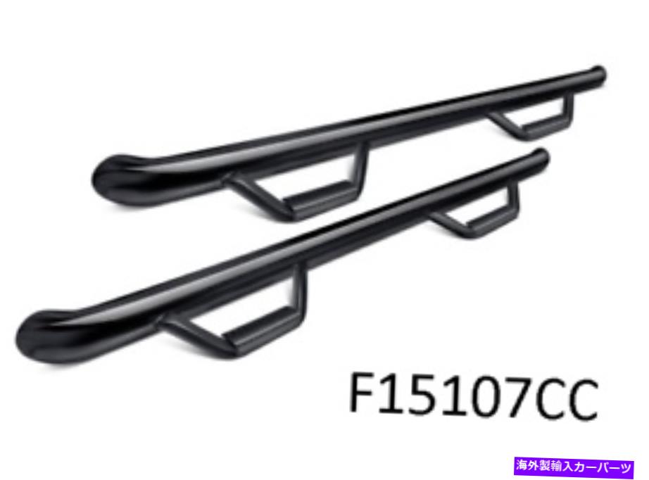 Nerf Bar n-fab f15107ccテクスチャブラックホイール2ホイールナーフステップ2015-2018 F150スーパー N-Fab F15107CC Textured Black Wheel 2 Wheel Nerf Steps for 2015-2018 F150 Super【並行輸入品】