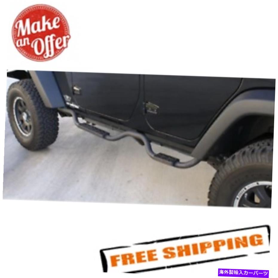 Nerf Bar ランパージ26628 2007-2018のスリムラインステップバー Rampage 26628 Slimline Step Bars for 2007-2018 Jeep Wrangler JK Unlimited 4-Door【並行輸入品】｜Us Custom Parts Shop USDM 105,215円
