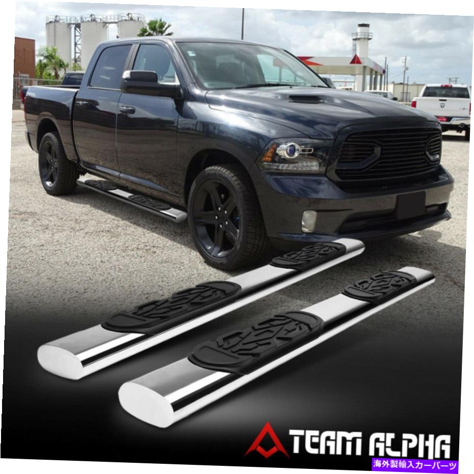 Nerf Bar Fit 2009-2020 RAM 1500/2500/3500 [Crew Cab] Oval Chrome Steel 6 \
