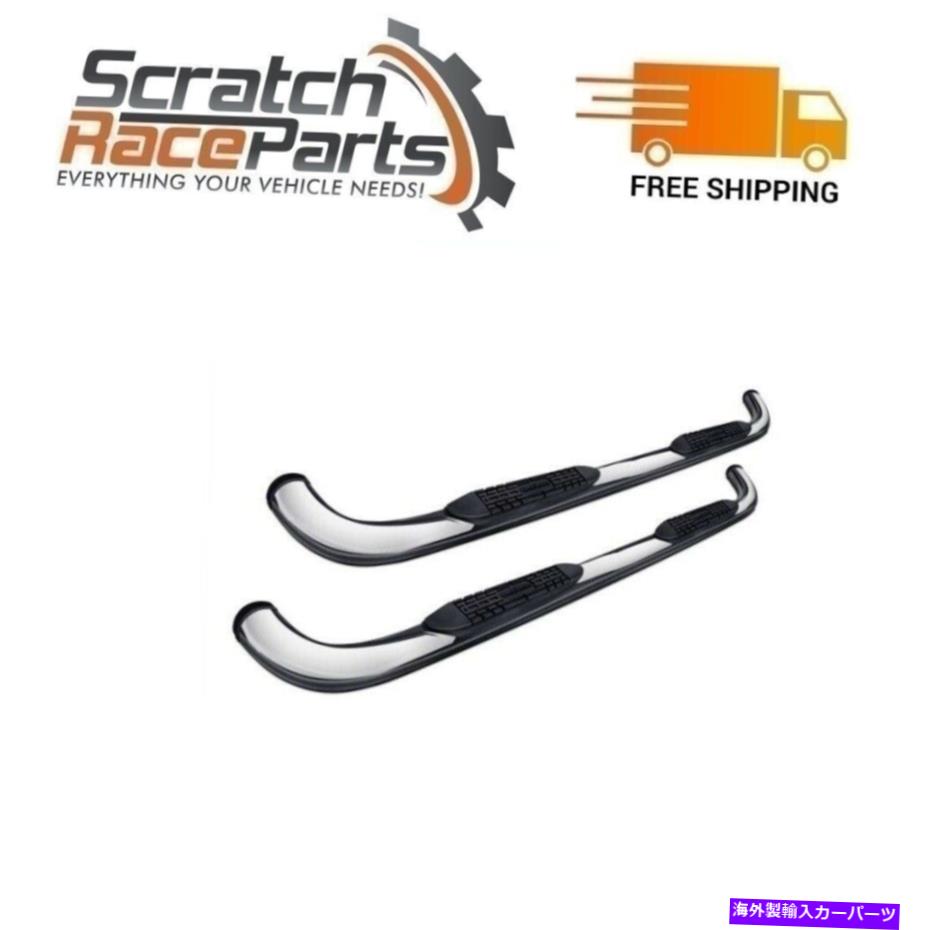 Nerf Bar PROMAXX AUTOMOTIVE ROUND NERF BARS 3 ''ポリッシュフィット98-01 Dodge Ram Quad Cab ProMaxx Automotive Round Nerf Bars 3'' Polished Fits 98-01 Dodge Ram Quad Cab【並行輸入品】