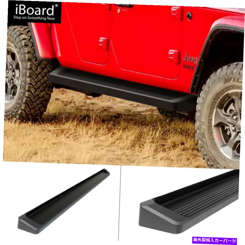 Nerf Bar プレミアム6 "ブラックiboardのサイドステップは20-22ジープグラディエータークルーキャブに適合します Premium 6" Black iBoard Side Steps Fit 20-22 Jeep Gladiator Crew Cab【並行輸入品】｜Us Custom Parts Shop USDM