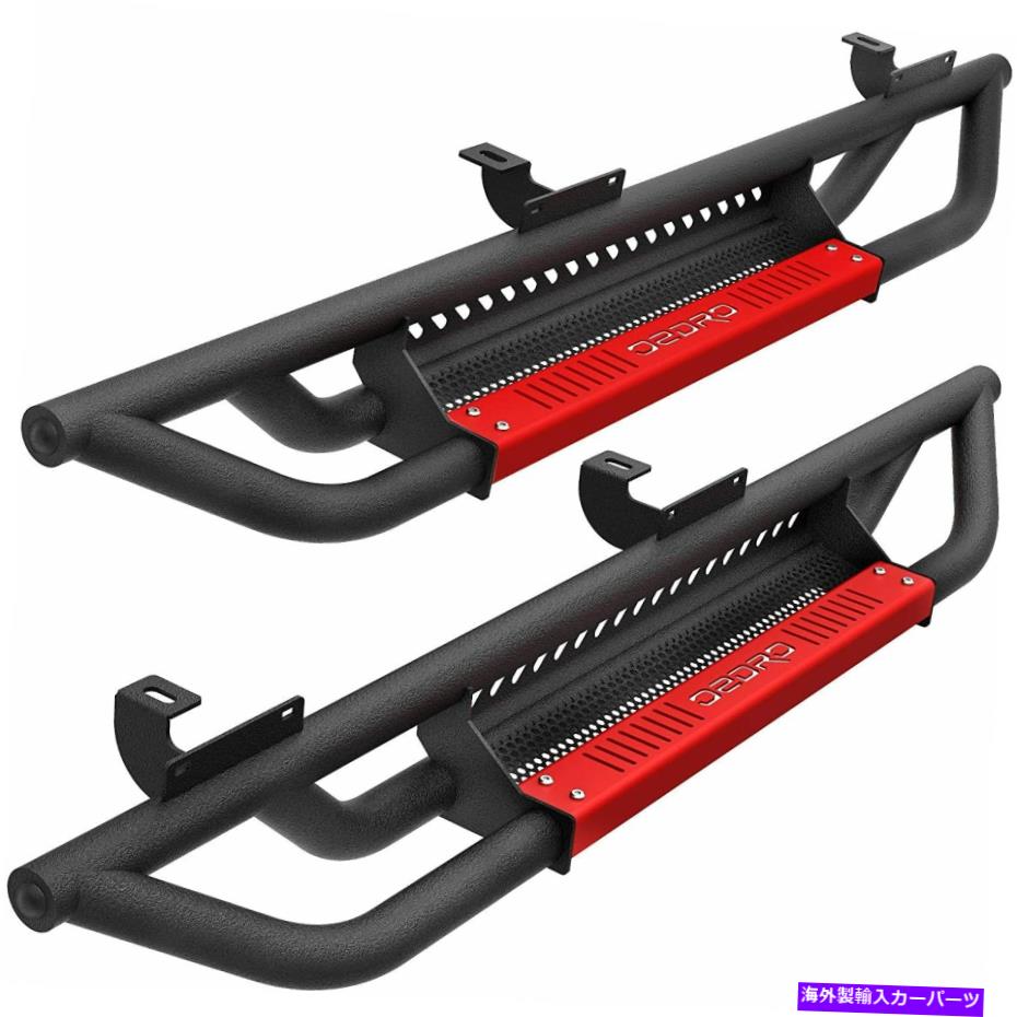 Nerf Bar 07-18のオードロランニングボードジープラングラーjk2ドアブラックナーフバーサイドステップ OEDRO Running Boards for 07-18 Jeep Wrangler JK 2 Door Black Nerf Bar Side Steps【並行輸入品】