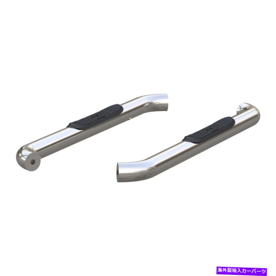 Nerf Bar 牡羊座3インチラウンドステンレスナーフバー2015-22 F-150標準キャブのサイドステップ Aries 3in Round Stainless Nerf Bars Side Steps for 2015-22 F-150 Standard Cab【並行輸入品】|Us Custom Parts Shop USDM