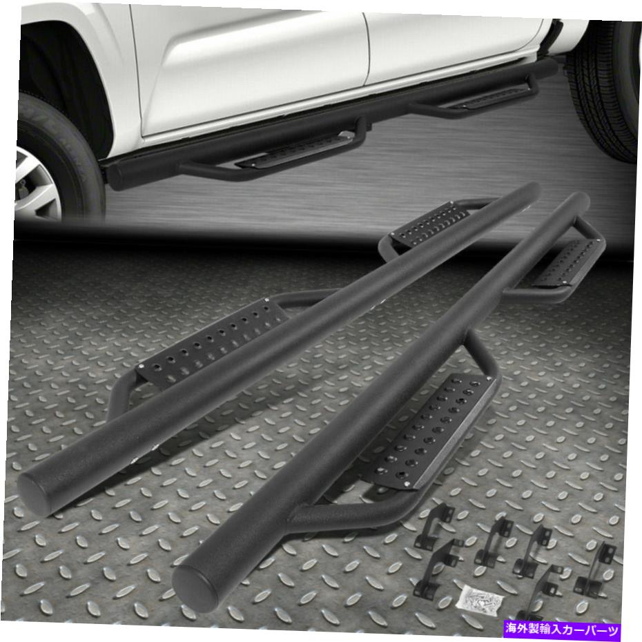 Nerf Bar 2005-2021のタコ??マダブルキャブラウンドバーサイドステップナーフバーランニングボード FOR 2005-2021 TACOMA DOUBLE CAB ROUND BAR SIDE STEP NERF BAR RUNNING BOARDS【並行輸入品】