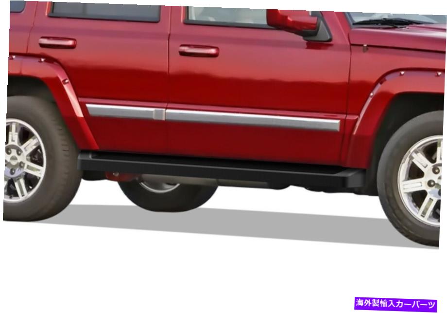 Nerf Bar iboardブラックランニングボードスタイルフィット05-10ジープグランドチェロキー司令官 iBoard Black Running Boards Style Fit 05-10 Jeep Grand Cherokee Commander【並行輸入品】|Us Custom Parts Shop USDM