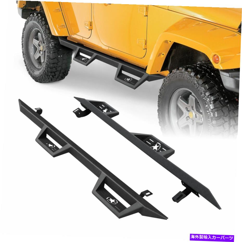 Nerf Bar 07-18のランニングボードジープラングラーJK無制限4ドアナーフバーサイドステップ Running Boards for 07-18 Jeep Wrangler JK Unlimited 4 Door Nerf Bars Side Steps【並行輸入品】｜Us Custom Parts Shop USDM
