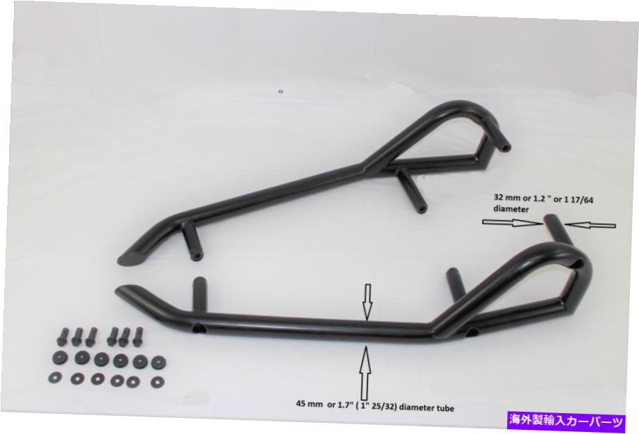 Nerf Bar ネルフバーロックスライダーロックガードツリーキッカーブラック2014-21ポラリスRZR 1000 900 nerf bars rock sliders rock guard tree kicker Black 2014-21 Polaris RZR 1000 900【並行輸入品】