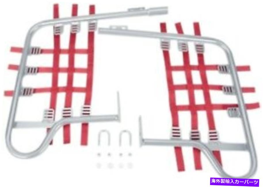 Nerf Bar DGパフォーマンススチールナーフバーシルバーバー-Red Web 54-2115 DG Performance Steel Nerf Bars Silver Bar - Red Web 54-2115【並行輸入品】｜Us Custom Parts Shop USDM