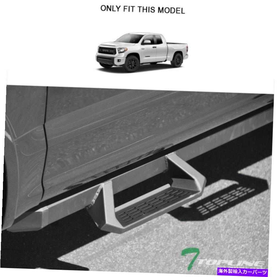Nerf Bar 2007-2021のトップラインツンドラダブルアルミニウムフープドロップステップナーフバー-MatteBlk Topline For 2007-2021 Tundra Double Aluminum Hoop Drop Step Nerf Bars -Matte Blk【並行輸入品】｜Us Custom Parts Shop USDM