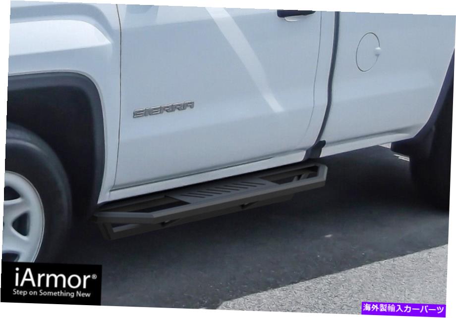 Nerf Bar IARMORオフロードサイドステップアーマーフィット07-18シルバラードシエラレギュラーキャブ iArmor Off-Road Side Steps Armor Fit 07-18 Silverado Sierra Regular Cab【並行輸入品】