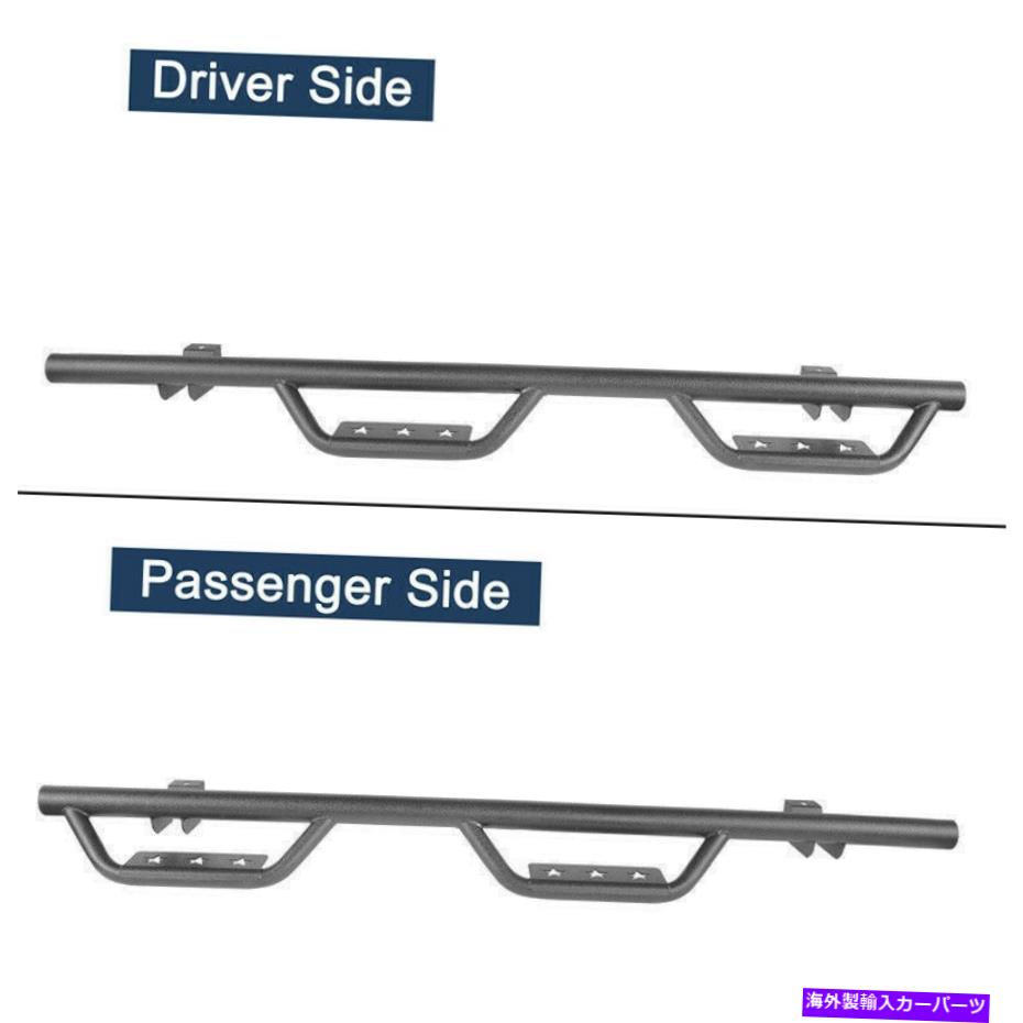 Nerf Bar ペアスチールサイドステップジープラングラーJL 2018-2022 4DOOR用のボードNERFバーを実行してください Pair Steel Side Step Running Board Nerf Bar for Jeep Wrangler JL 2018-2022 4Door【並行輸入品】|Us Custom Parts Shop USDM