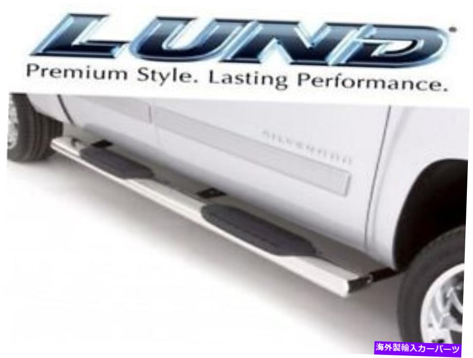 Nerf Bar Lund 24355008 6インチ楕円形のストレートSS nerfステップバー99-13シボレーシルバラドトラック Lund 24355008 6 Inch Oval Straight SS Nerf Step Bars 99-13 Chevy Silverado Truck【並行輸入品】