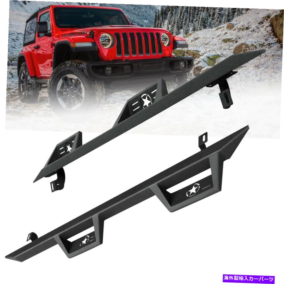 Nerf Bar 07-18用ジープラングラーJK無制限4drランニングボードドロップサイドステップナーフバー For 07-18 Jeep Wrangler JK Unlimited 4Dr Running Boards Drop Side Step Nerf Bars【並行輸入品】