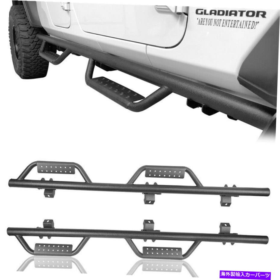 Nerf Bar 頑丈なオフロードランニングボードサイドステップジープグラディエーターJT 20-22のためのnerfバー Rugged Off-Road Running Boards Side Step Nerf Bars for Jeep Gladiator JT 20-22【並行輸入品】