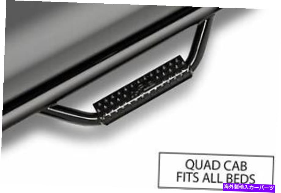 Nerf Bar 04-08 Ford F150/Lobo Crew Cab F0473QC Gloss BlackのN-FAB nerfステップキャブの長さ N-FAB Nerf Step Cab Length For 04-08 Ford F150/Lobo Crew Cab F0473QC Gloss Black【並行輸入品】