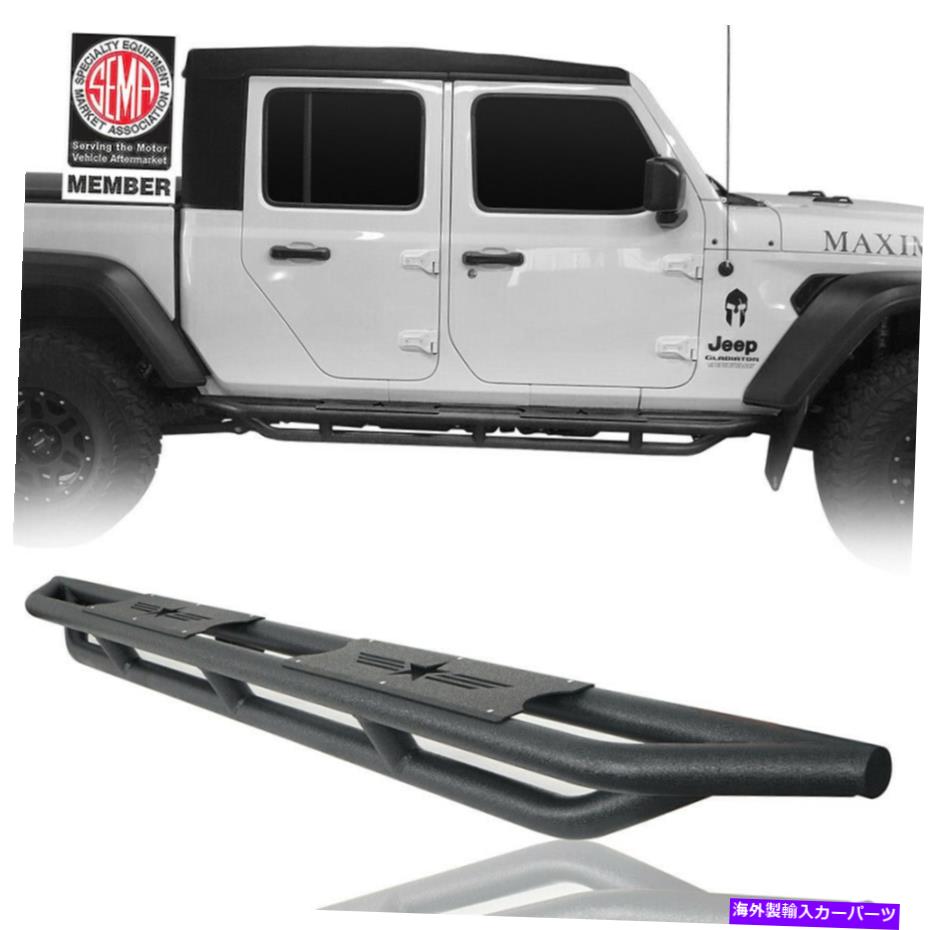 Nerf Bar 管状ランニングボードサイドステップナーフバースティールフィットジープグラディエーターJT 2020-2022 Tubular Running Board Side Step Nerf Bars Steel fit Jeep Gladiator JT 2020-2022【並行輸入品】|Us Custom Parts Shop USDM