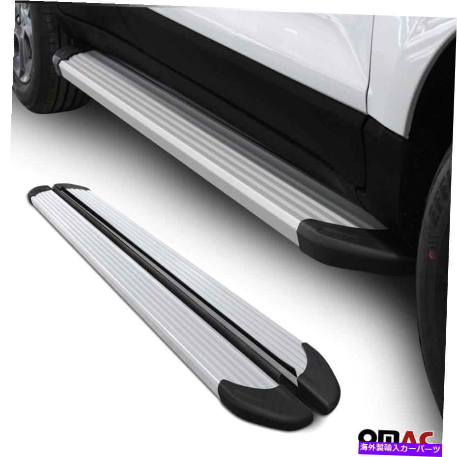 Nerf Bar 日産ローグスポーツ2017-2021サイドステップのランニングボードNERFバーAlu Silver Running Boards Nerf Bars For Nissan Rogue Sport 2017-2021 Side Steps Alu Silver【並行輸入品】