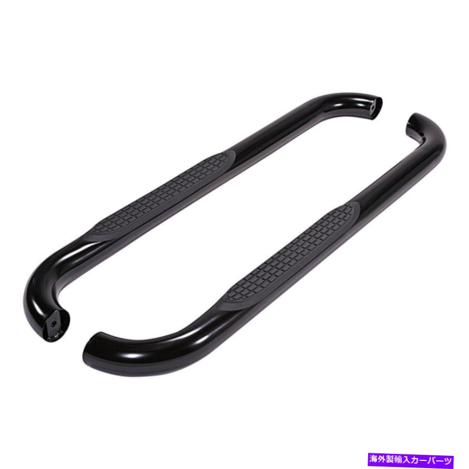 Nerf Bar 2009-19ラム標準キャブのためのブラック3インチ60度丸いベントW/2パッドステップナーフバー Black 3in 60 Deg Round Bent w/2 Pads Step Nerf Bar for 2009-19 Ram Standard Cab【並行輸入品】｜Us Custom Parts Shop USDM