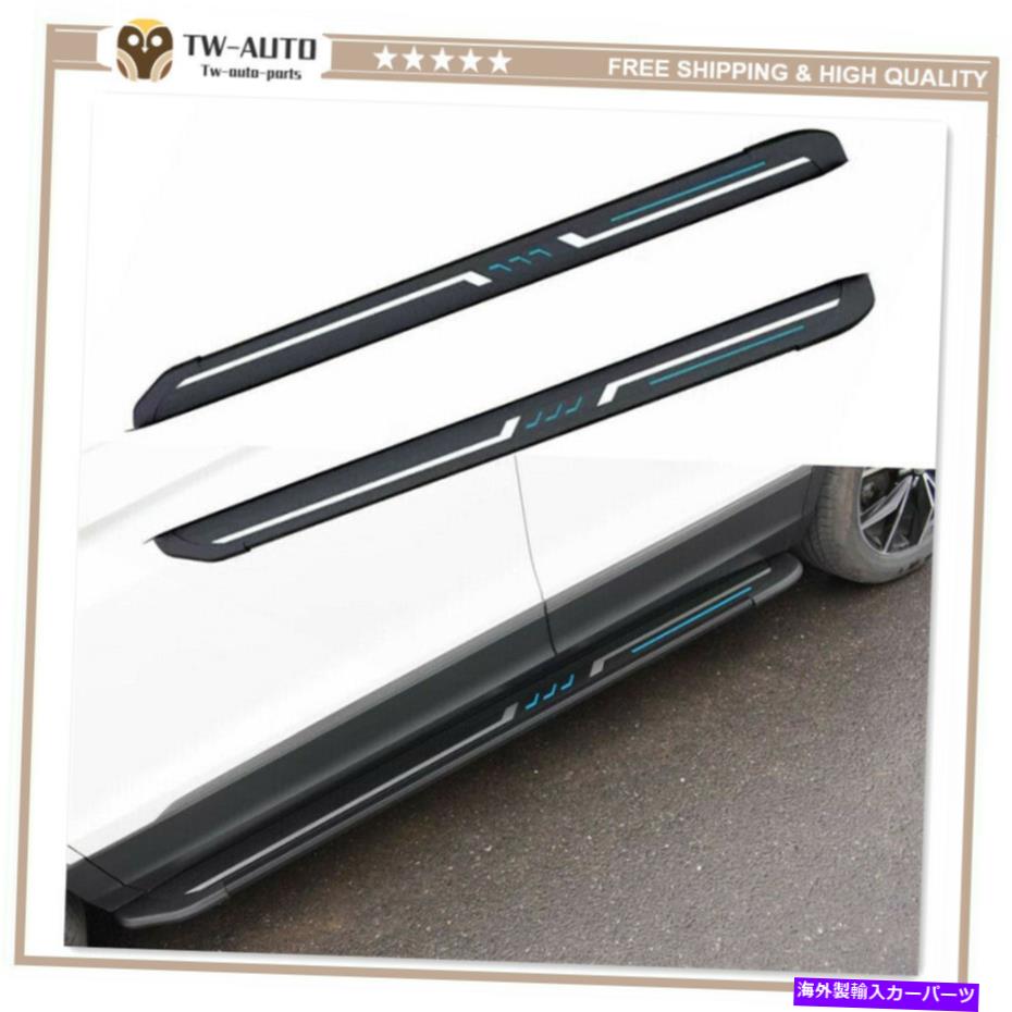 Nerf Bar スバルフォレスター2019-2022ドアサイドステップランニングボードNERFバーに適している2PCS 2Pcs Fits for Subaru Forester 2019-2022 Door Side Step Running Board Nerf Bar【並行輸入品】