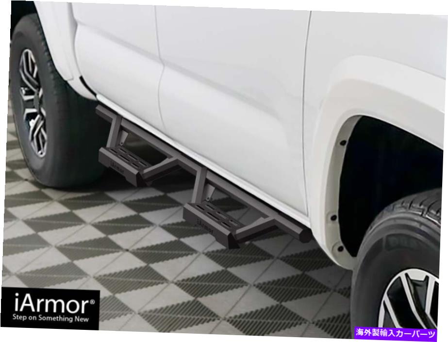 Nerf Bar ステンレス鋼ドロップステップ05-22トヨタタコマダブルキャブクルーキャブのためのアーマー Stainless Steel Drop Steps Armor For 05-22 Toyota Tacoma Double Cab Crew Cab【並行輸入品】