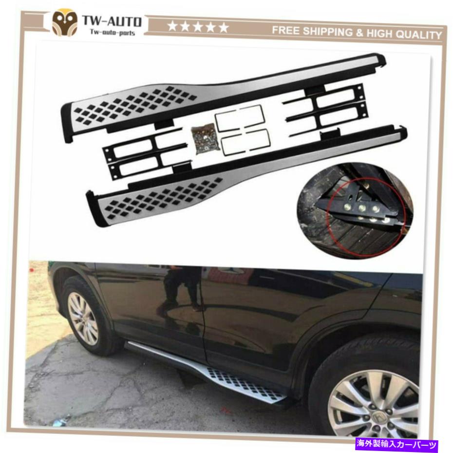 Nerf Bar ボードを実行しているドアサイドステップを固定しましたnerf bar fit for honda crv cr-v 2012-2016 Fixed Door Side Steps Running Board Nerf Bar Fits for Honda CRV CR-V 2012-2016【並行輸入品】