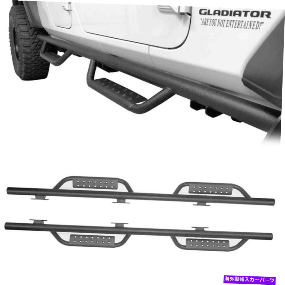 Nerf Bar サイドステップnerf barsランニングボードがジープグラディエーターJT 2020-2022のためにくり抜かれた Side Steps Nerf Bars Running Boards Hollowed-Out For Jeep Gladiator JT 2020-2022【並行輸入品】