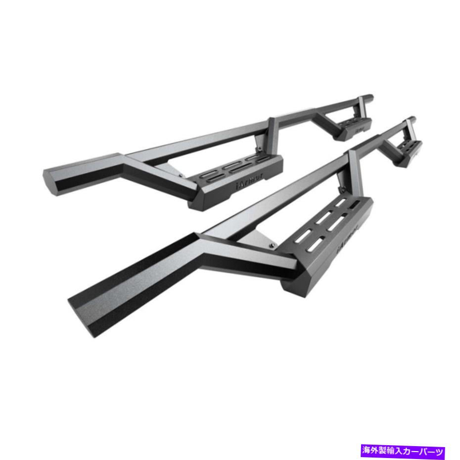 Nerf Bar ステンレス鋼ドロップステップ19-22シボレーシルバラードGMCシエラクルーキャブのためのアーマー Stainless Steel Drop Steps Armor For 19-22 Chevy Silverado GMC Sierra Crew Cab【並行輸入品】