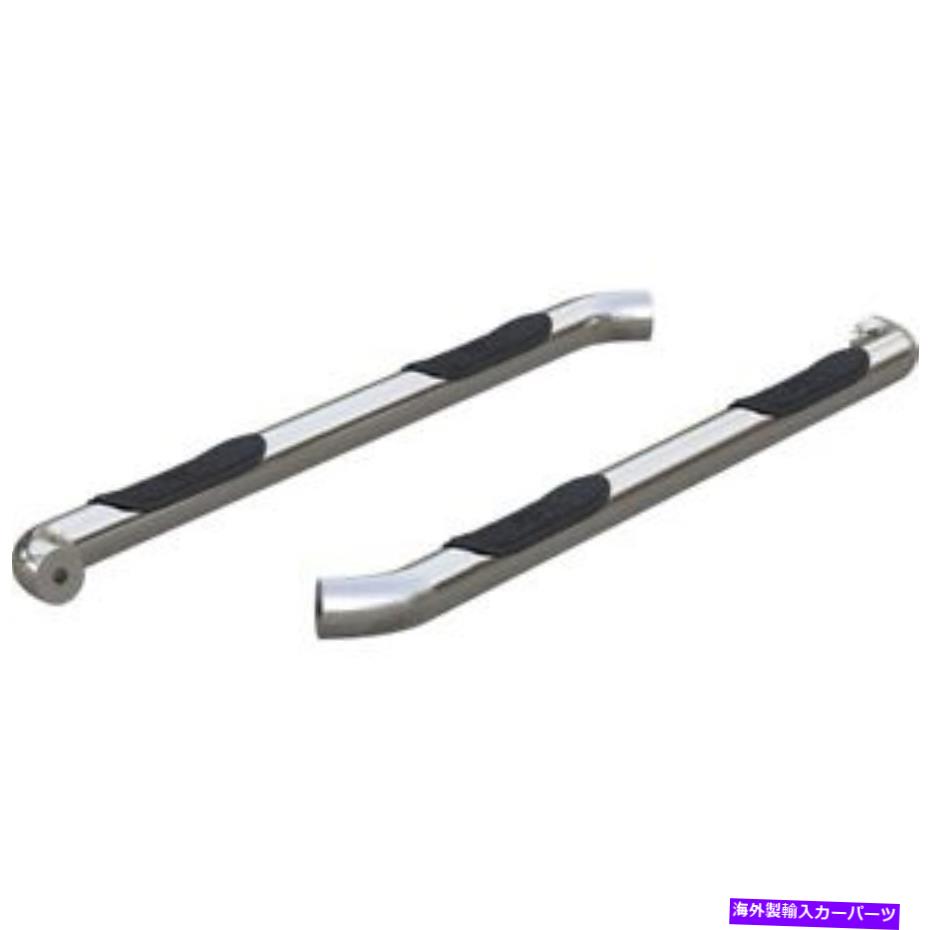 Nerf Bar 209018-2 aries nerf bars 2つの新しいポリッシュされた日産フロンティア赤道ペアのセット 209018-2 Aries Nerf Bars Set of 2 New Polished for Nissan Frontier Equator Pair【並行輸入品】