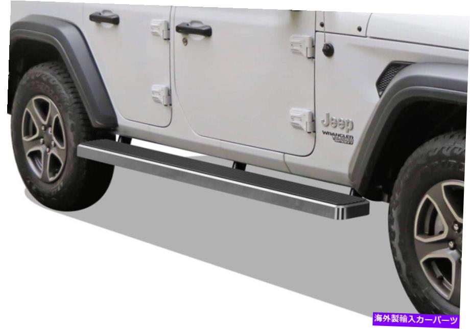 Nerf Bar プレミアム6 "iboardサイドステップフィット18-22ジープラングラーJL 4DR Premium 6" iBoard Side Steps Fit 18-22 Jeep Wrangler JL 4Dr【並行輸入品】|Us Custom Parts Shop USDM