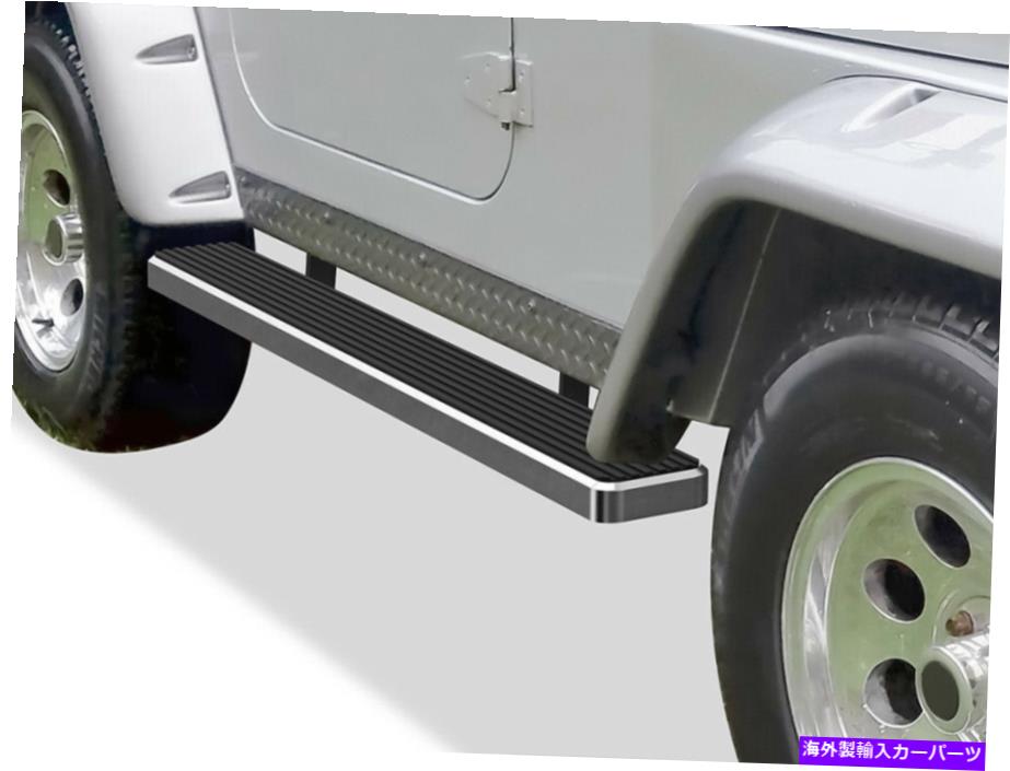 Nerf Bar iboardランニングボード6インチフィット87-06ジープラングラーTJ YJ 2DR iBoard Running Boards 6 inches Fit 87-06 Jeep Wrangler TJ YJ 2Dr【並行輸入品】