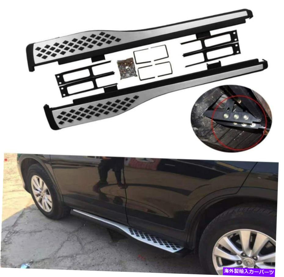 Nerf Bar ボードを実行しているドアサイドステップを固定しましたnerf bar fit for honda crv cr-v 2012-2016 Fixed Door Side Steps Running Board Nerf Bar Fits for Honda CRV CR-V 2012-2016【並行輸入品】