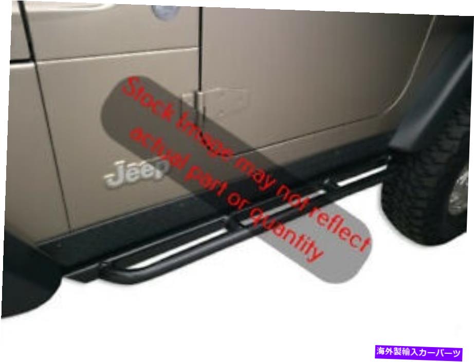 Nerf Bar ボディアーマー4x4 TJ -4121ブラック - ジープTJのスチールロッククローラーサイドガード（ペア） Body Armor 4x4 TJ-4121 Black - Steel RockCrawler Side Guards for Jeep TJ (Pair)【並行輸入品】