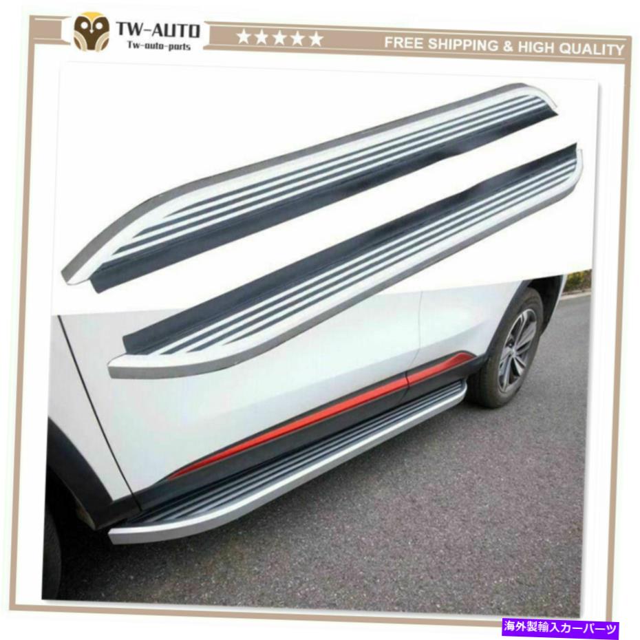 Nerf Bar トヨタハイランダークルーガー2014-2019ランニングボードサイドステップナーフバーに適合 Fits for Toyota Highlander Kluger 2014-2019 Running Board Side Step Nerf Bar【並行輸入品】