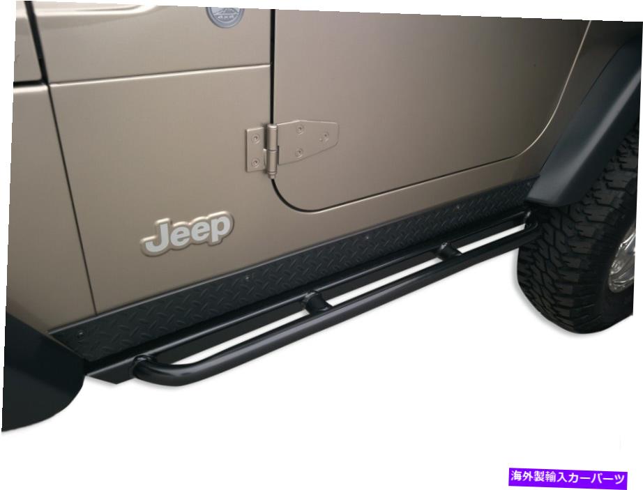 Nerf Bar ボディアーマーTJ-4121ロッククローラーサイドガードは97-06ラングラー（TJ）に適合します Body Armor Tj-4121 Rockcrawler Side Guards Fits 97-06 Wrangler (Tj)【並行輸入品】