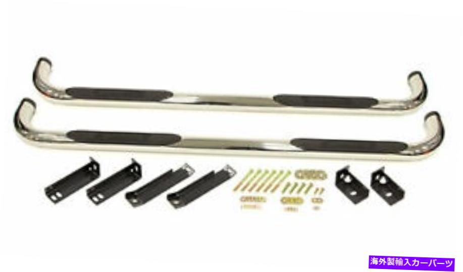 Nerf Bar Dee Zee 3inラウンドステップバー14- GM P/U ext。 CAB P/N -DZ 372523 DEE ZEE 3in Round Step Bars 14- GM P/U Ext. Cab P/N - DZ 372523【並行輸入品】