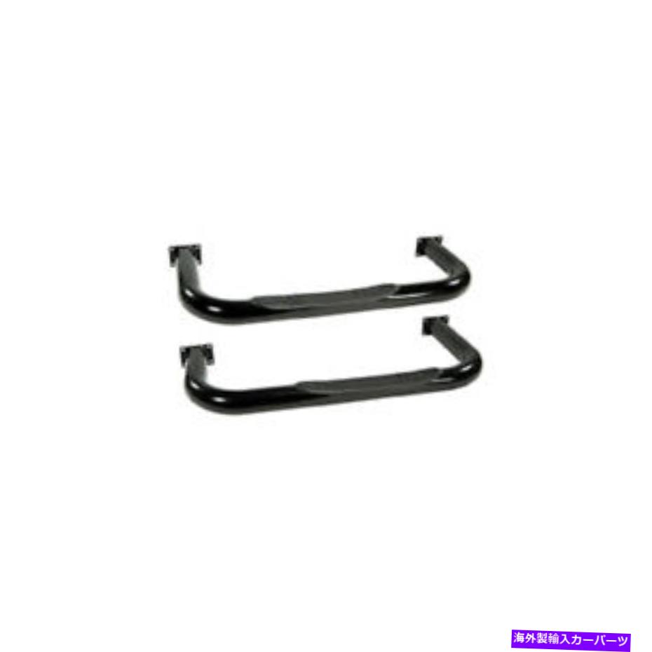 Nerf Bar 頑丈なリッジ3インチラウンドチューブサイドステップブラック76-83 CJ5 Rugged Ridge 3in Round Tube Side Steps Black 76-83 CJ5【並行輸入品】