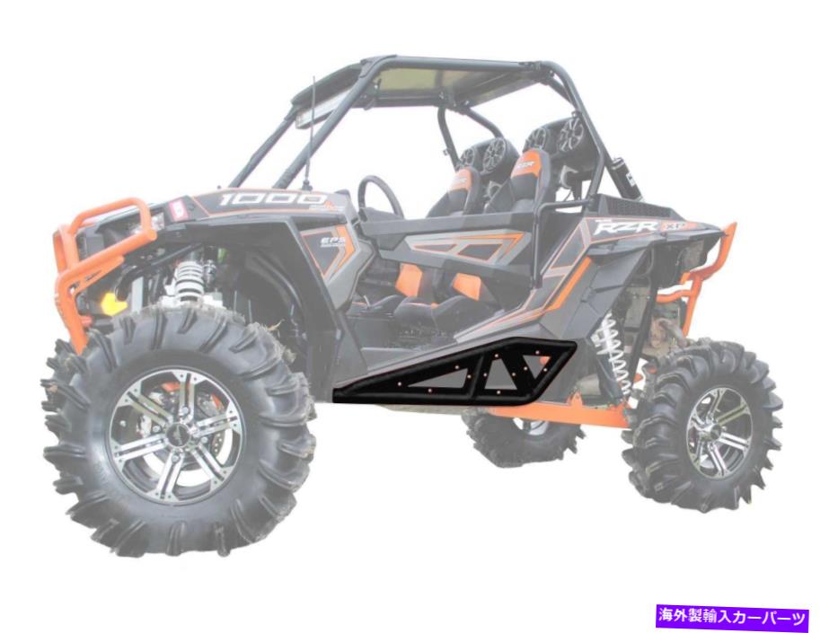 Nerf Bar Polaris RZR 900 / s（2015-20）Black for Polaris for PolarisのSuperATVヘビーデューティーロックスライダーナーフバー SuperATV Heavy Duty Rock Slider Nerf Bar for Polaris RZR 900 / S (2015-20) Black【並行輸入品】