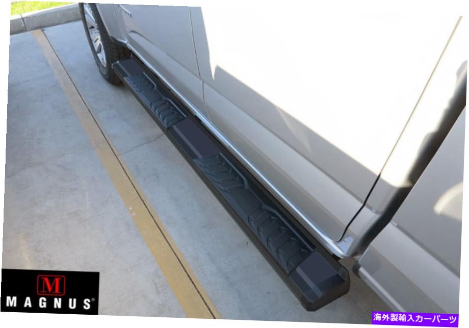 Nerf Bar 15-22シボレーコロラドGMCキャニオンクルーキャブ用のブラックナーフバーランニングボード Black Nerf Bar Running Boards For 15-22 Chevy Colorado GMC Canyon Crew Cab【並行輸入品】