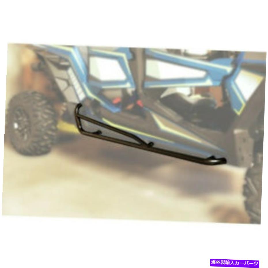 Nerf Bar ムースユーティリティブラックサイドリアナーフバンパーバーガードオフロードUTVポラリスRZR 4 Moose Utility Black Side Rear Nerf Bumper Bars Guard Offroad UTV Polaris RZR 4【並行輸入品】