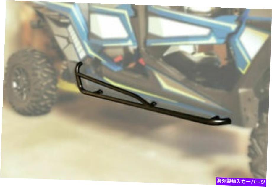Nerf Bar ポラリスRZR 4シート0530-1427用のムースレーシングブラックナーフバー Moose Racing Black Nerf Bars For Polaris RZR 4 Seat 0530-1427【並行輸入品】