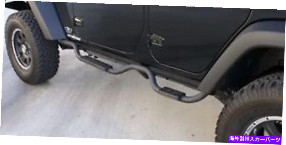 Nerf Bar 2007-2018のランページジープラングラー（JK）無制限のサイドバードロップステップスリムリン Rampage for 2007-2018 Jeep Wrangler(JK) Unlimited Side Bar Drop Step Slimlin【並行輸入品】